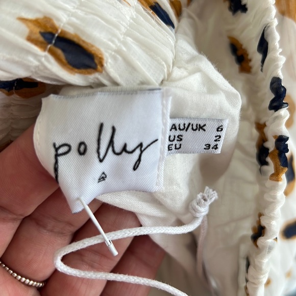 Princess Polly Worton Mini Skirt White Size 2 - Picture 6 of 13